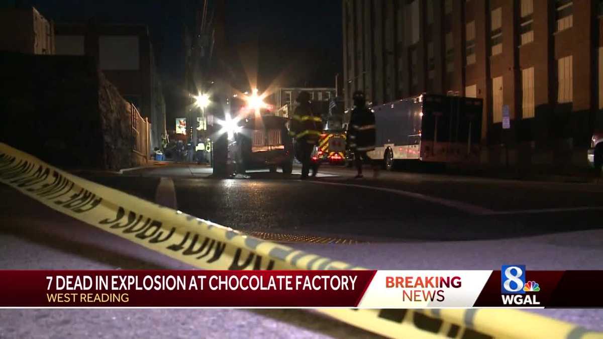 Death toll rises to 7 in candy factory explosion in Berks County, Pa.