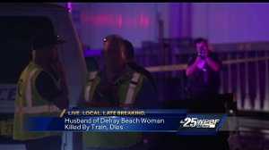 Husband of Delray Beach woman killed by train, dies
