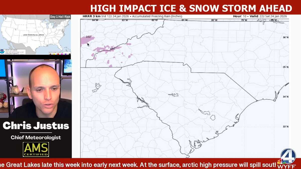 Ice storm timing, impacts