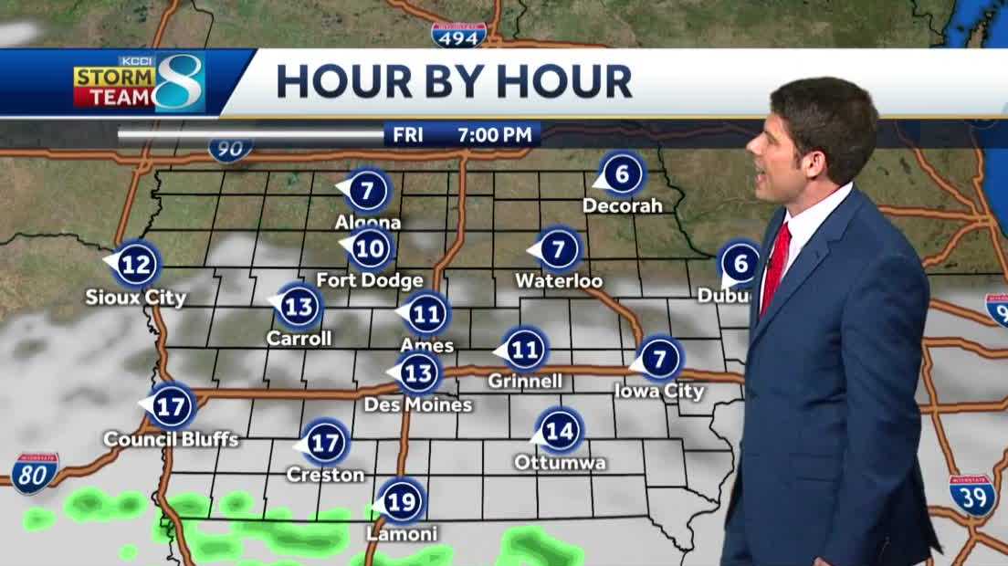 Cooler temperatures with storm chances ahead
