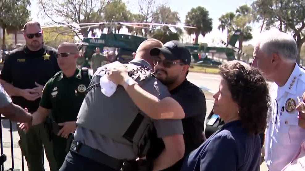 Shot Volusia deputy is back home, improving after recent setback