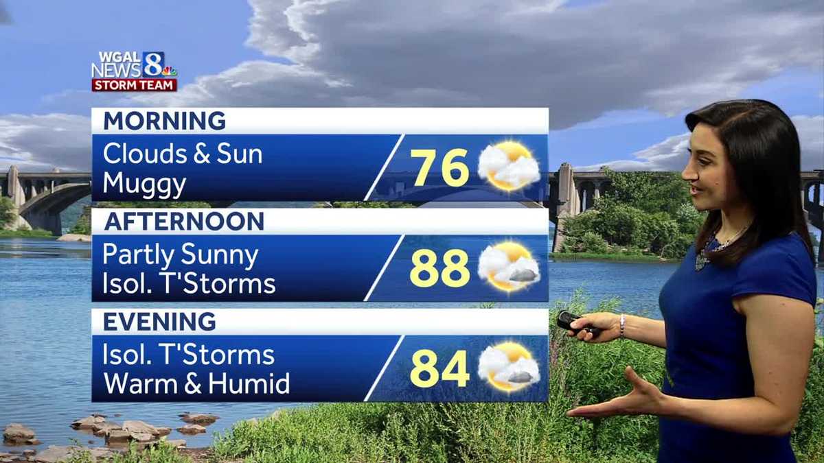 Warm and humid Independence Day in southcentral Pennsylvania