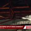 Apartment roof ripped off by winds during overnight storm