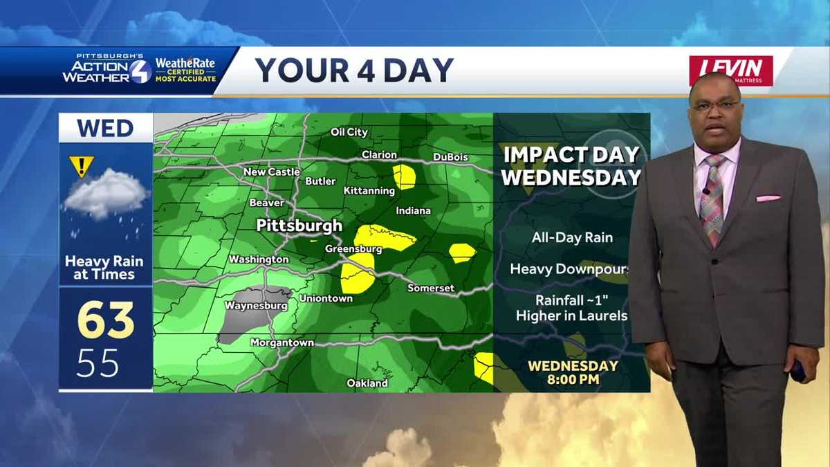 Cool to Start the Week, Impact Day Wednesday for Western PA