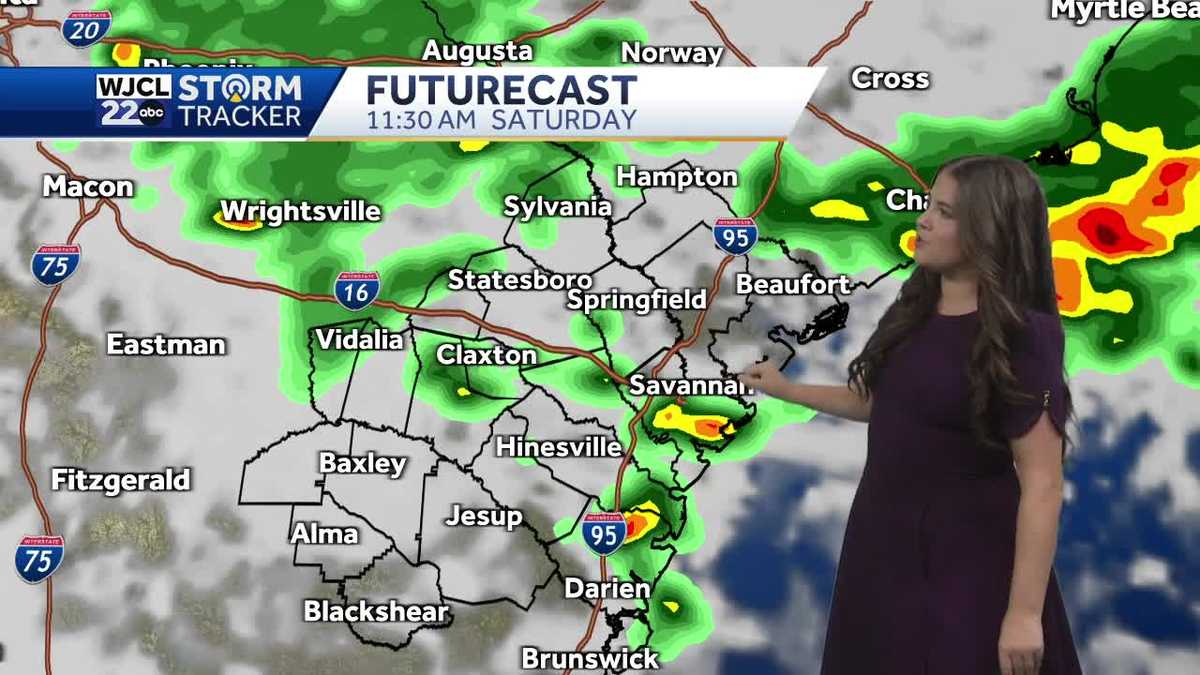 Showers and storms bring heavy rain this weekend - WJCL