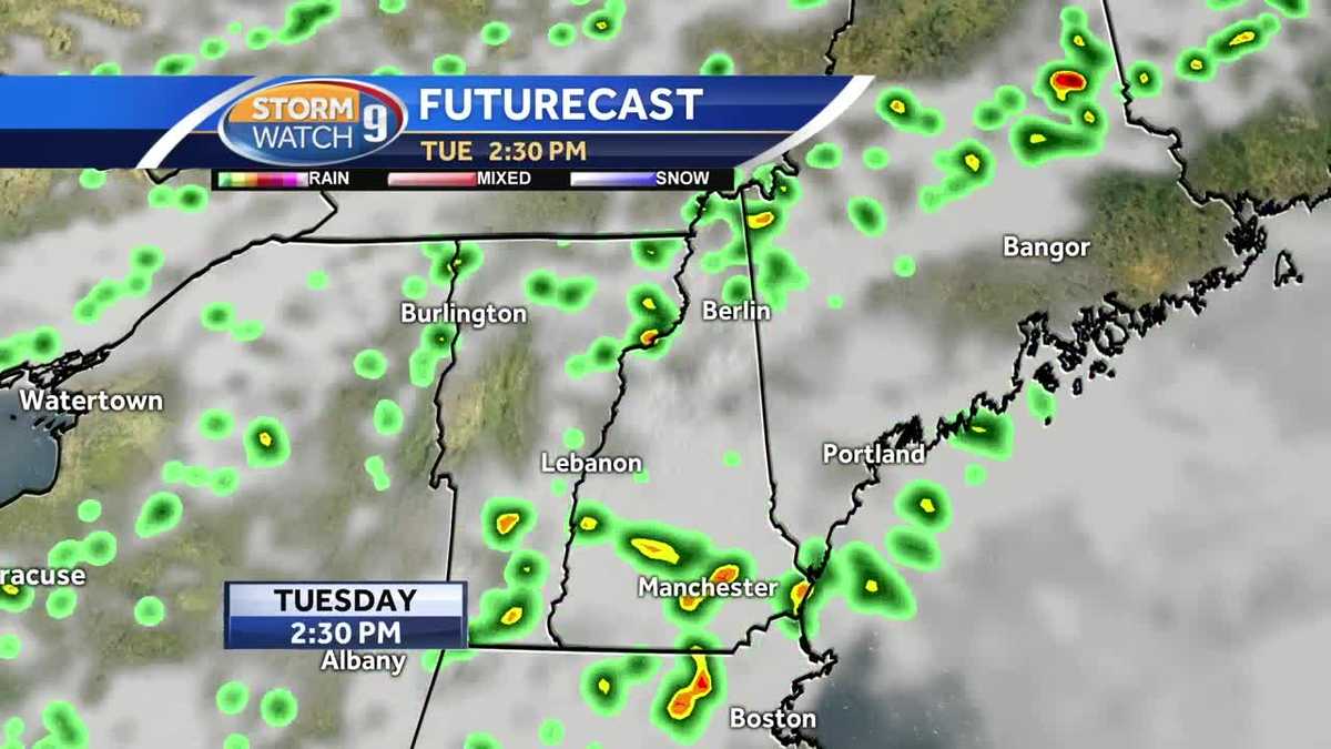 Thunderstorms possible Tuesday as humidity ramps up