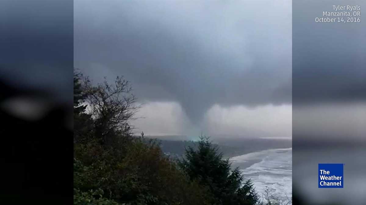 Tornado Touches Down in Manzanita, Oregon
