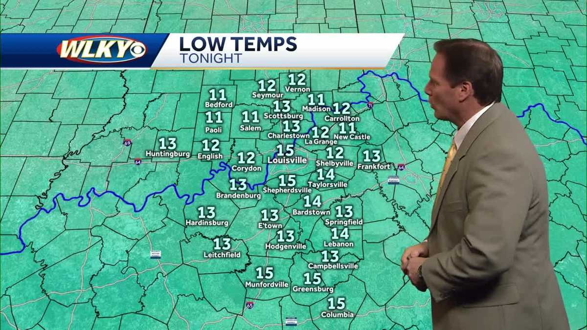 Brisk and cold, gradual clearing