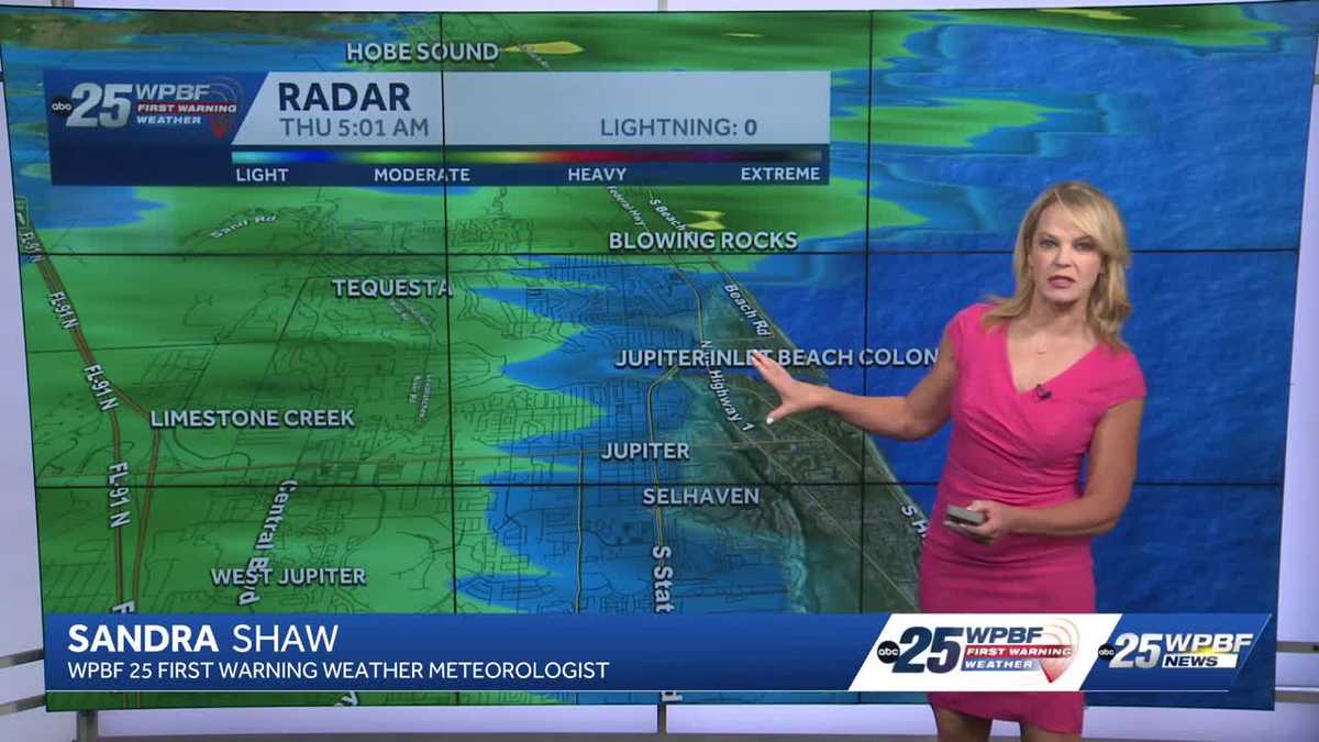 Early Showers, and then Partly Cloudy for SFL