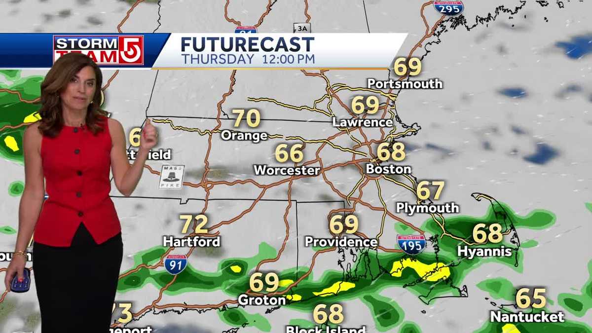 Video: Cloudy with spot showers, temps in 70s