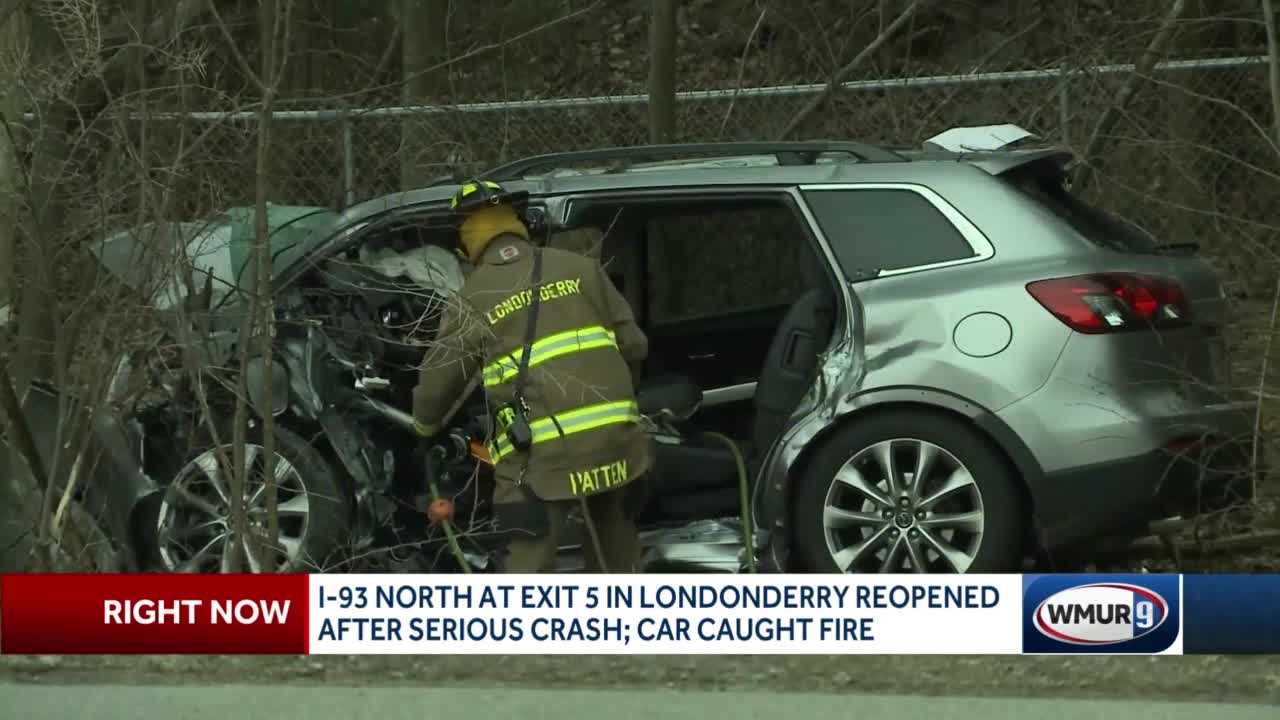 1 Seriously Hurt In Fiery Crash On Interstate 93