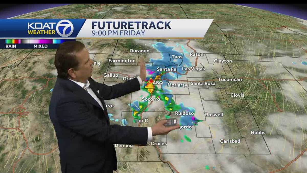 Storms look to continue in New Mexico through Friday night