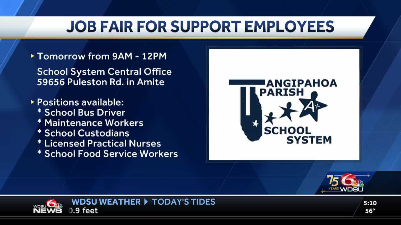 Tangipahoa Parish School System hiring support employees