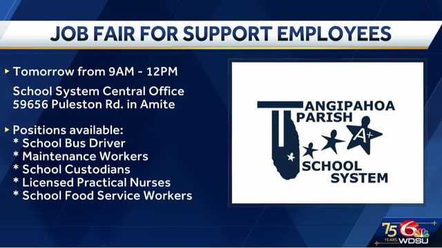 Tangipahoa Parish School System hiring support employees - Vimarsana News