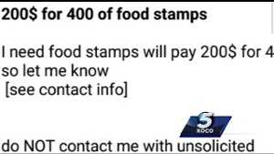 DHS cracking down on food stamp fraud