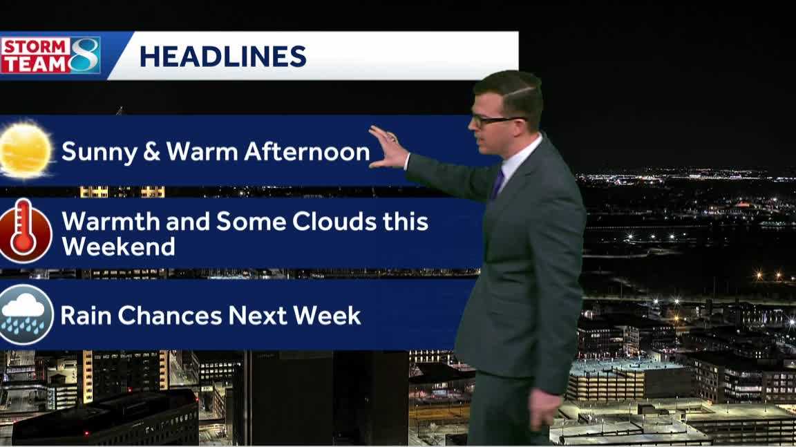 Iowa weather: Warm weather extends through the weekend leading to rain chances next week