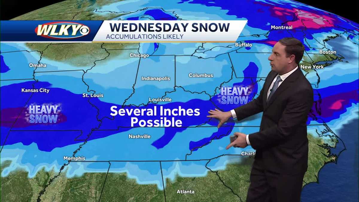 Accumulating snow likely Tuesday night into Wednesday