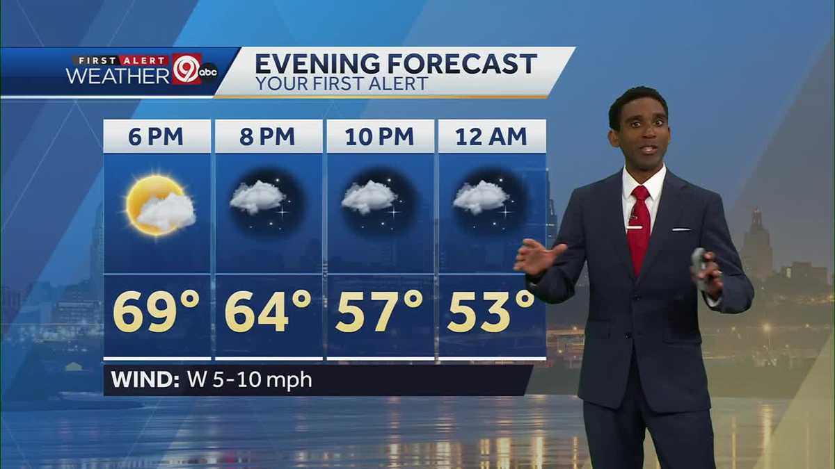 KC's conditions stay cool and dry during the evening hours