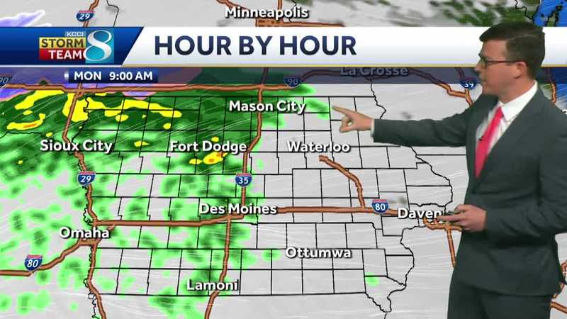 Iowa weather: Rain chances to start the week