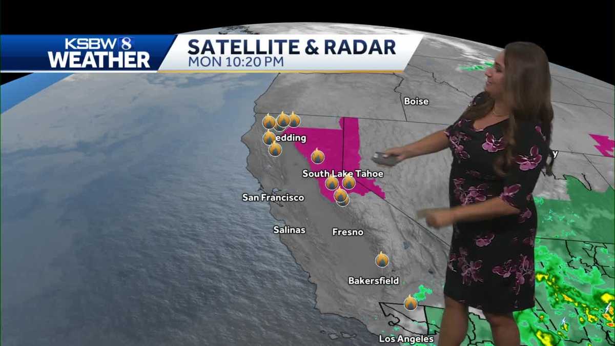 Mostly sunny and mild at the coast, cooler inland