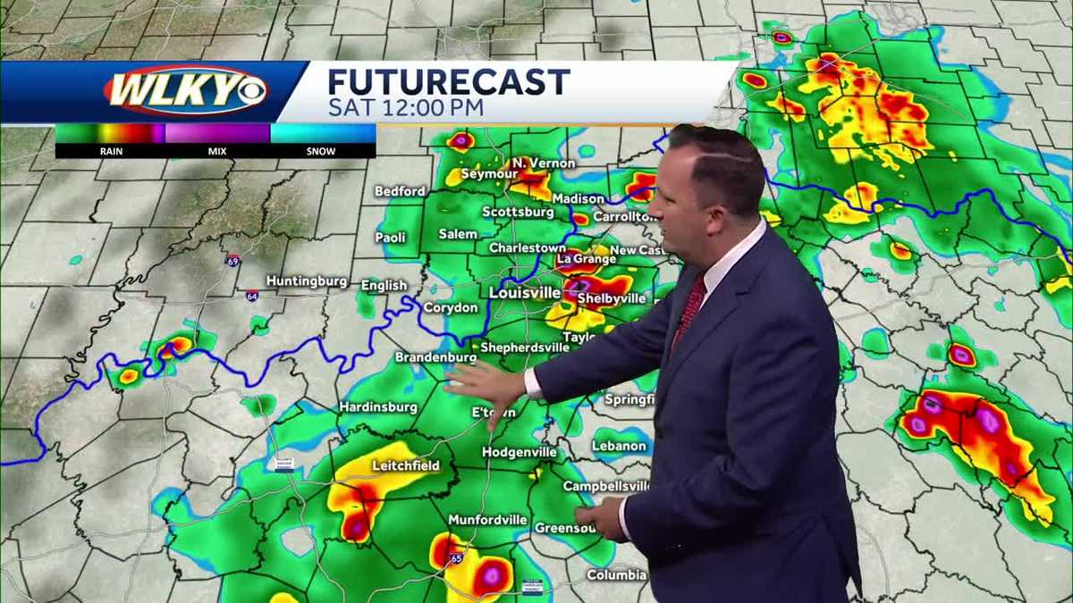 Impact weather on Saturday as scattered storms develop