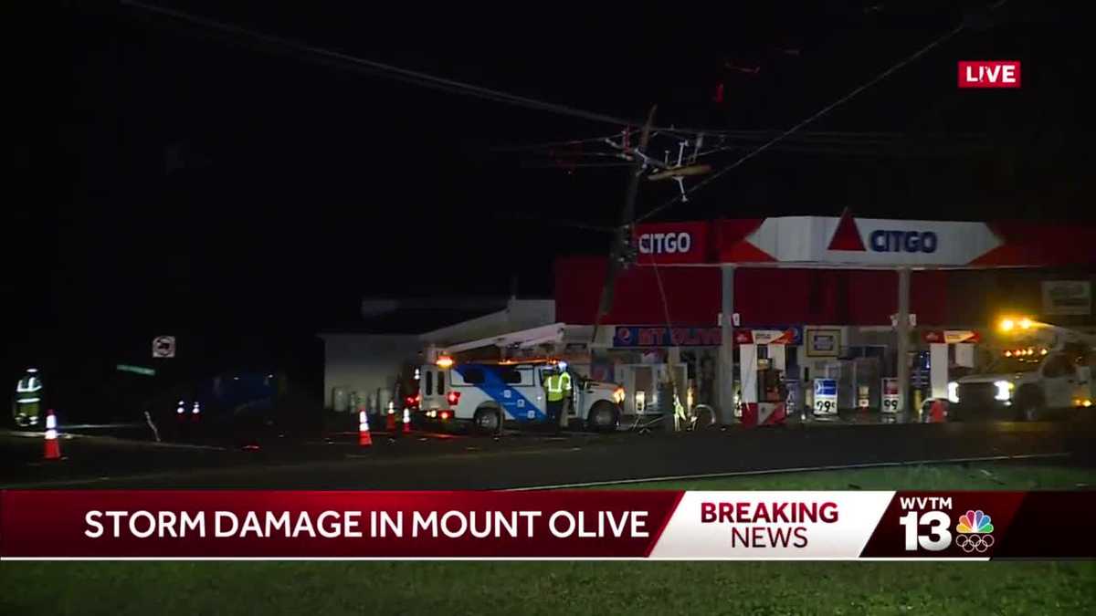 Storm damage in Mount Olive