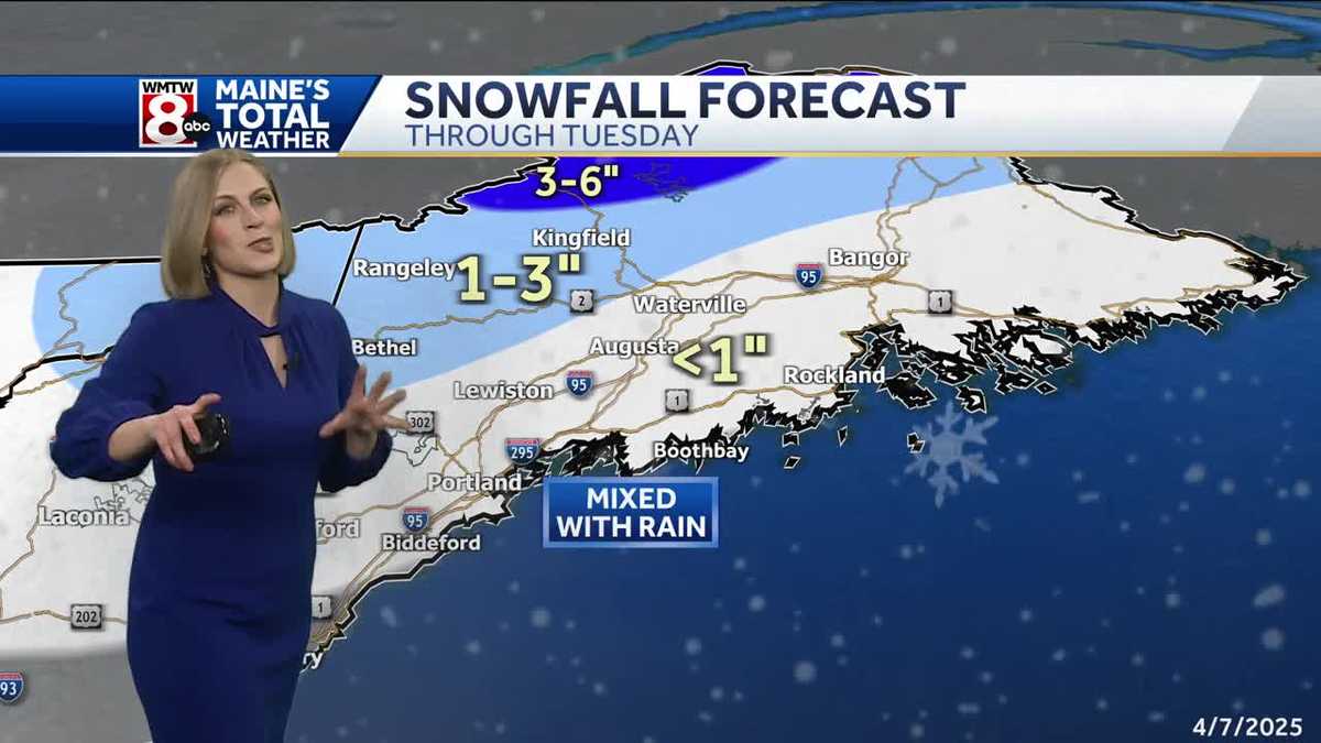 More spring snow tonight into Tuesday