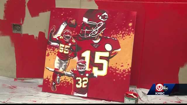 Chiefs mural from KCK home moved to Lake of the Ozarks