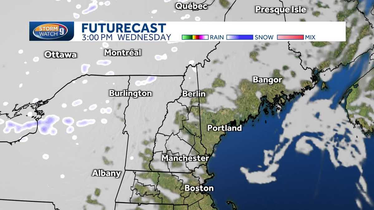 NH forecast: Brighter skies today with possible snow showers moving ...
