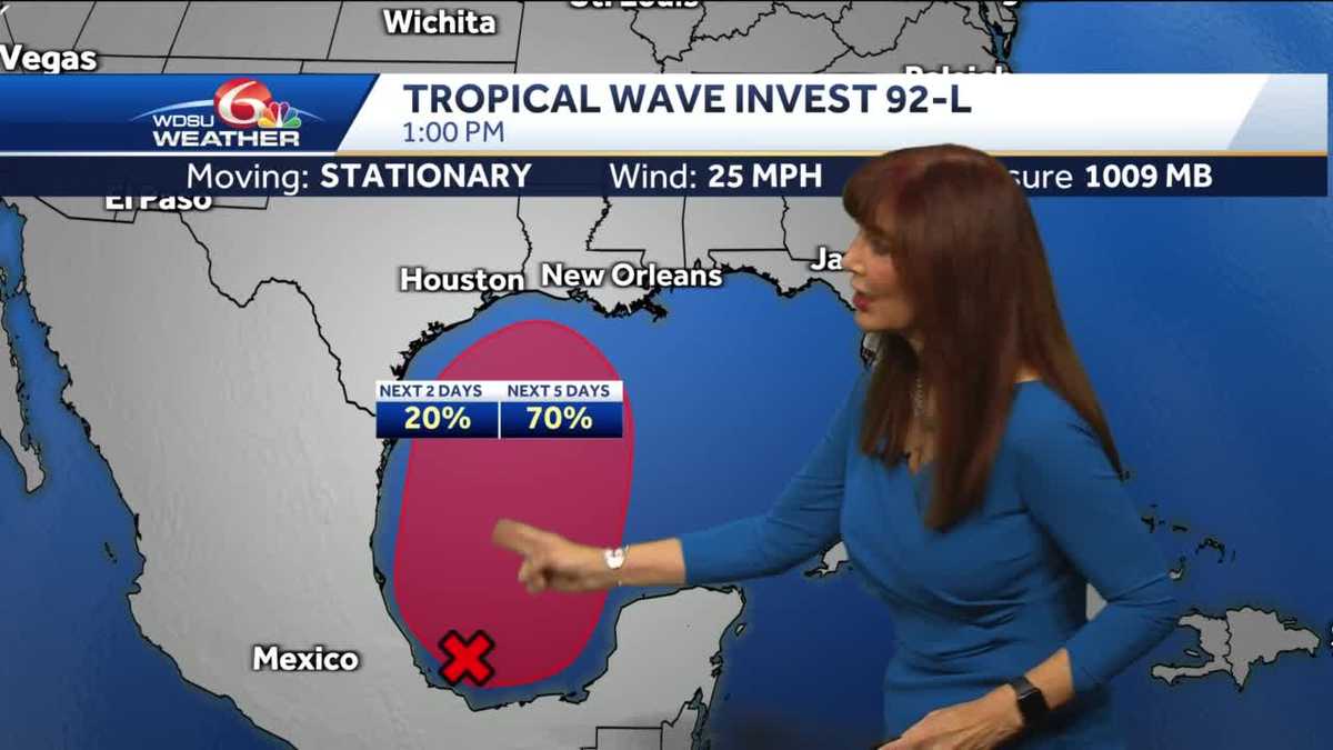High chance tropical development in SW Gulf