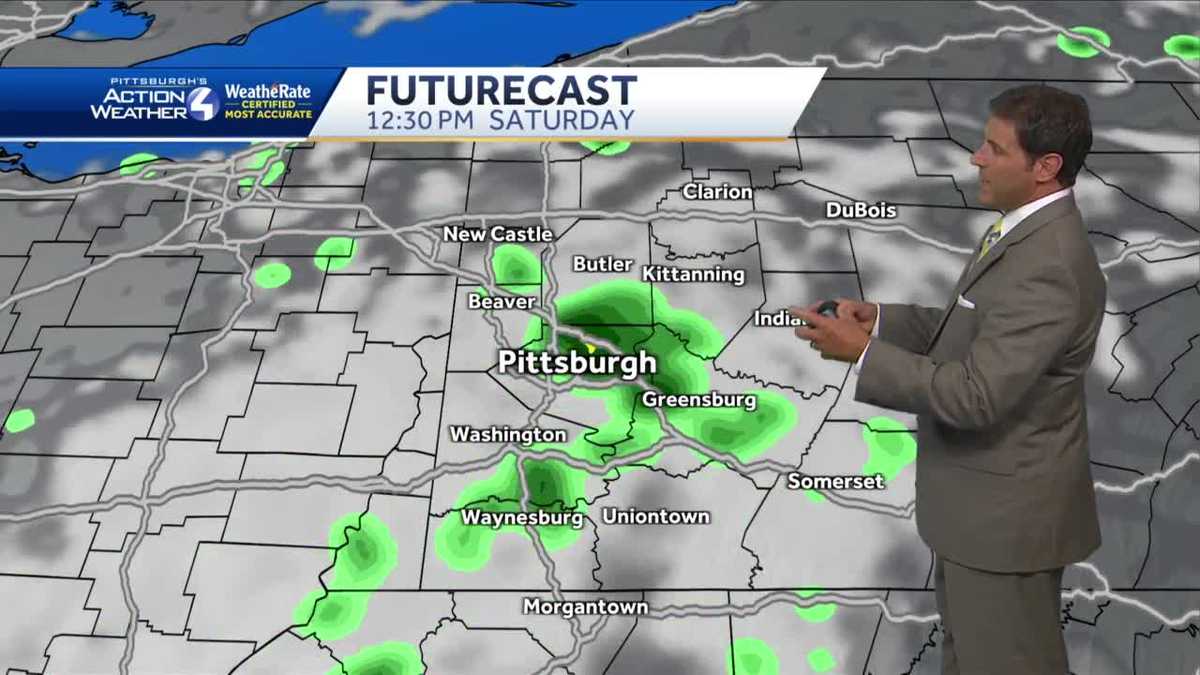 Pittsburgh weather: Chance of rain showers throughout the weekend