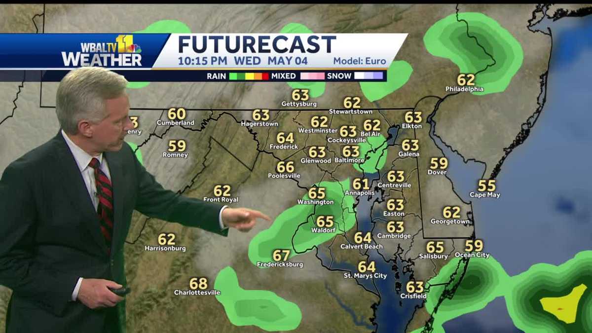 Chance for shower, storms tonight