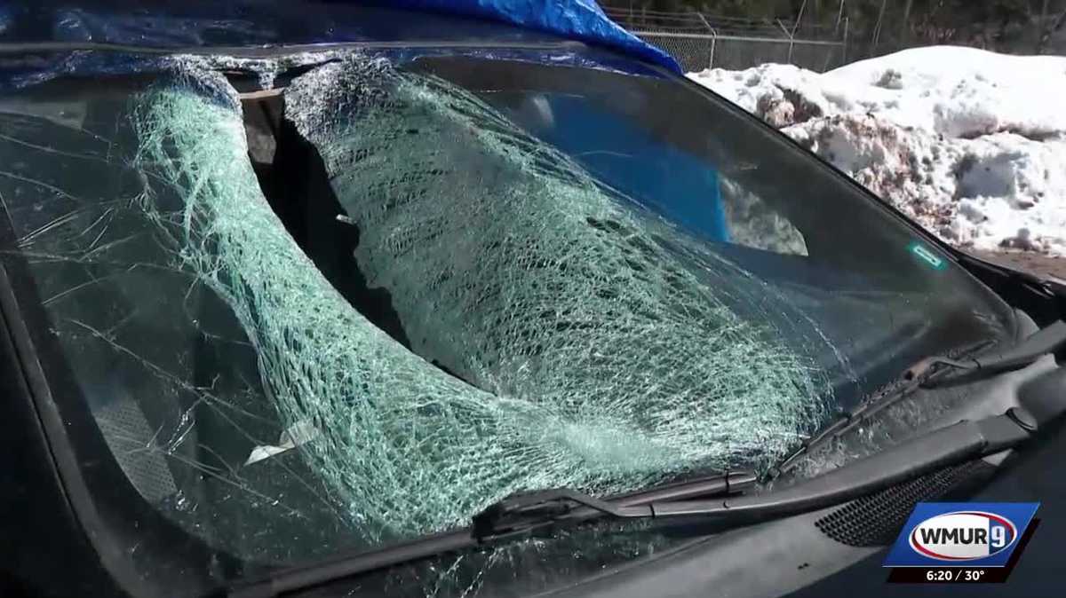 Woman hurt after ice crashes through SUV windshield on way to grandsons ...