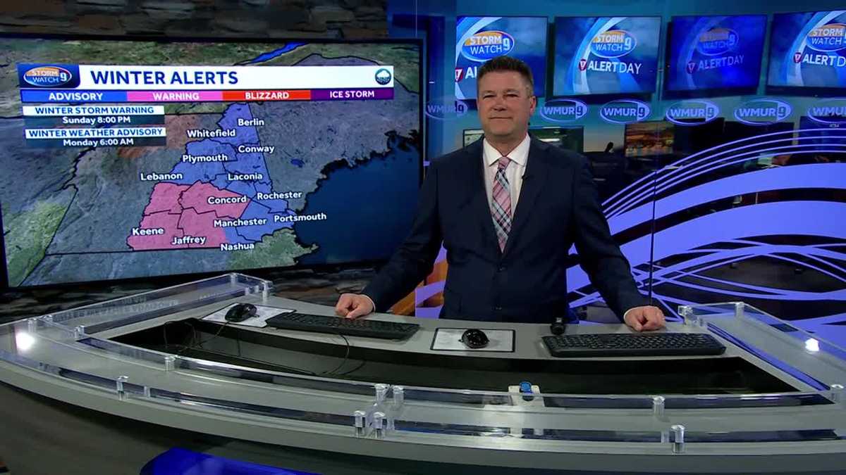 New Hampshire forecast video: Winter storm warnings this weekend