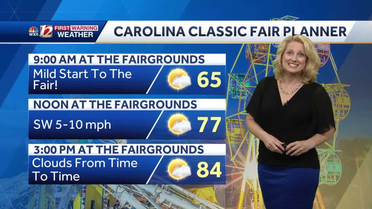 WATCH Carolina Classic Fair Forecast Plus Rain Chances Next Week