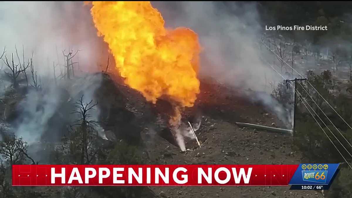 Pipeline ruptures and catches fire in northern New Mexico