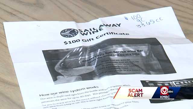North Kansas City wine tasting business warns of counterfeit gift cards - Vimarsana News