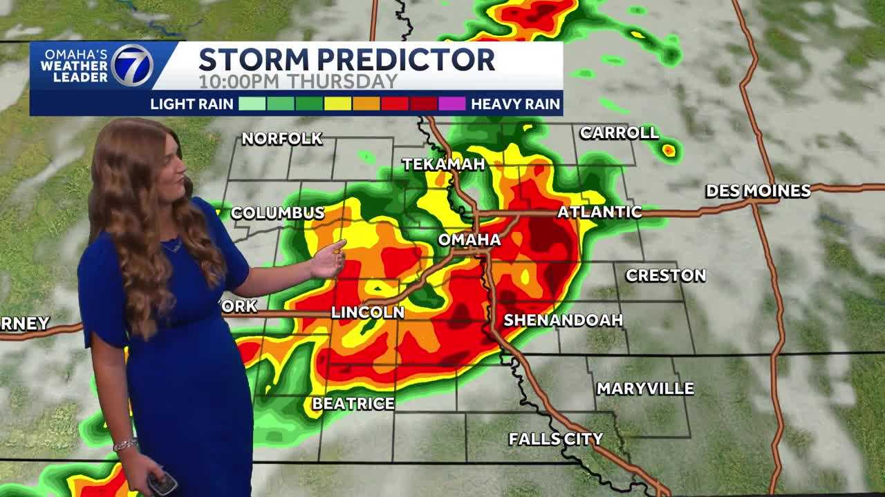Rain chances increase ahead of Thursday around Omaha