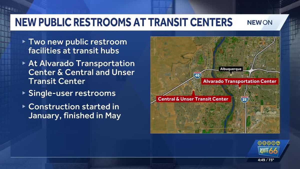 New public restrooms at Albuquerque transit hubs