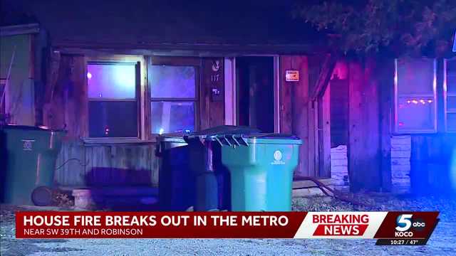 House fire breaks out in the metro