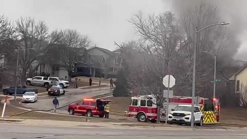 Omaha Firefighters Battle House Fire