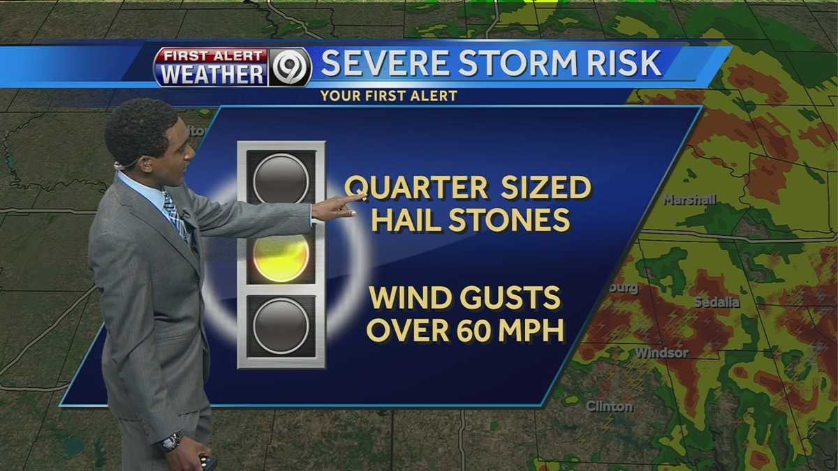 Hail, gusty winds possible with afternoon storms