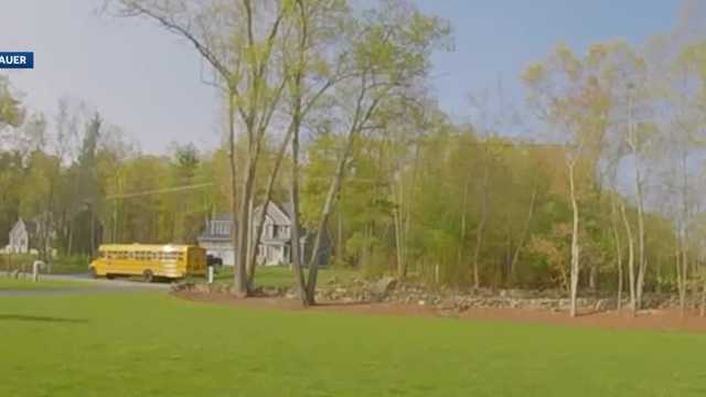 Truck clips school bus stop sign while loading students in Pelham, NH - Vimarsana News
