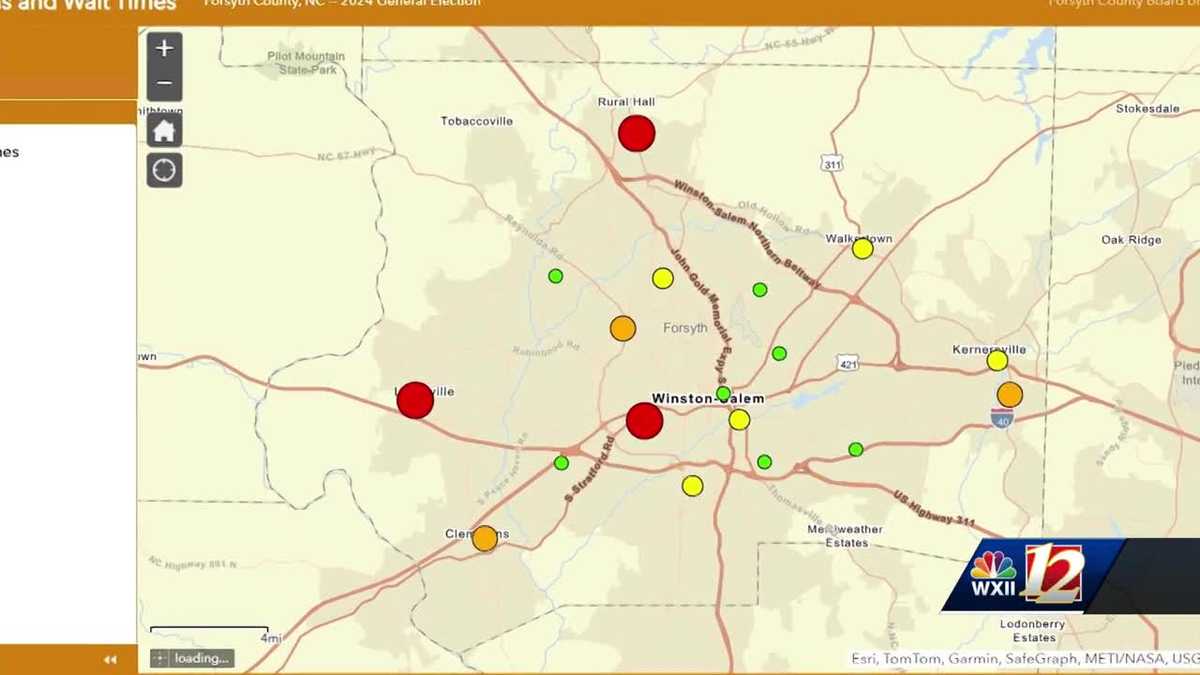 Finding the shortest lines for North Carolina early voting with ...