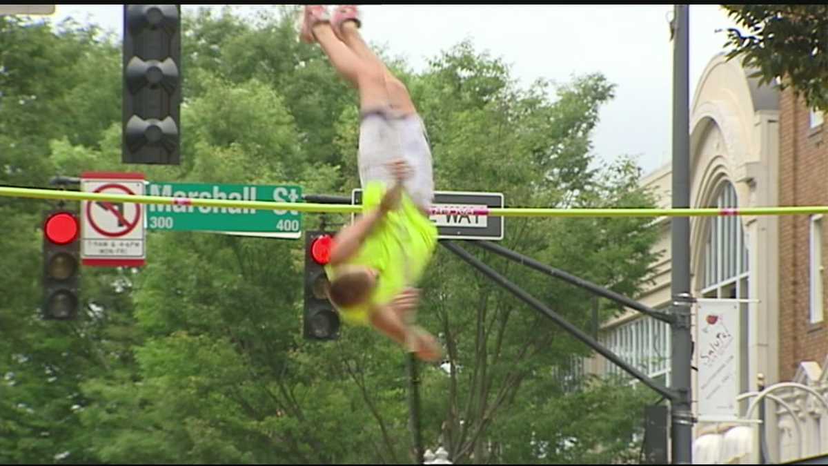 Downtown Pole Vaulting