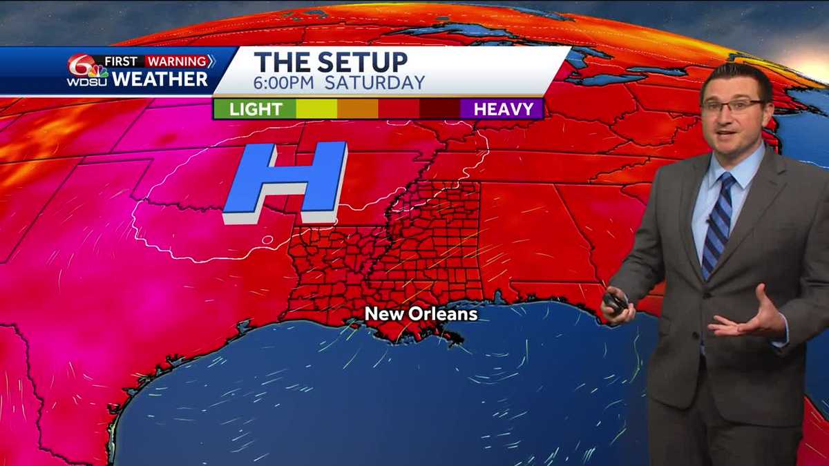 A hot start to the week ahead with a chance for storms