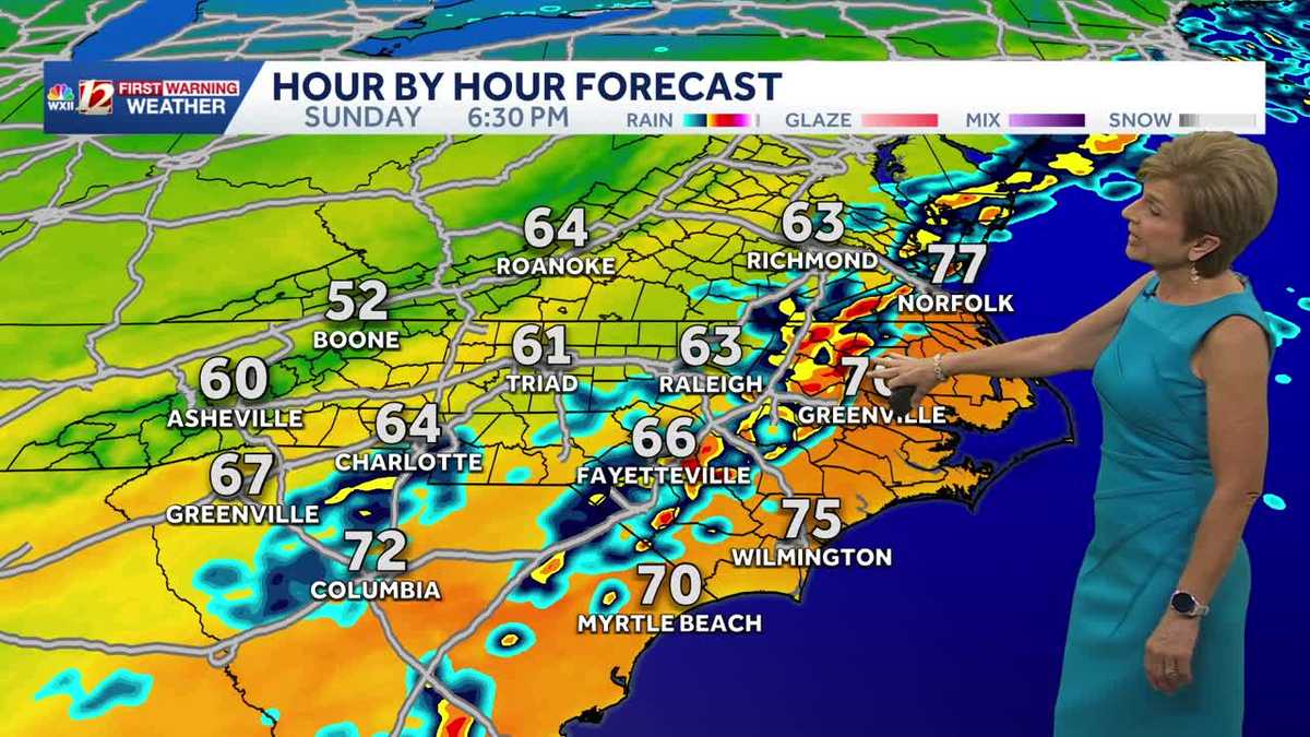 Warm and breezy in North Carolina this week