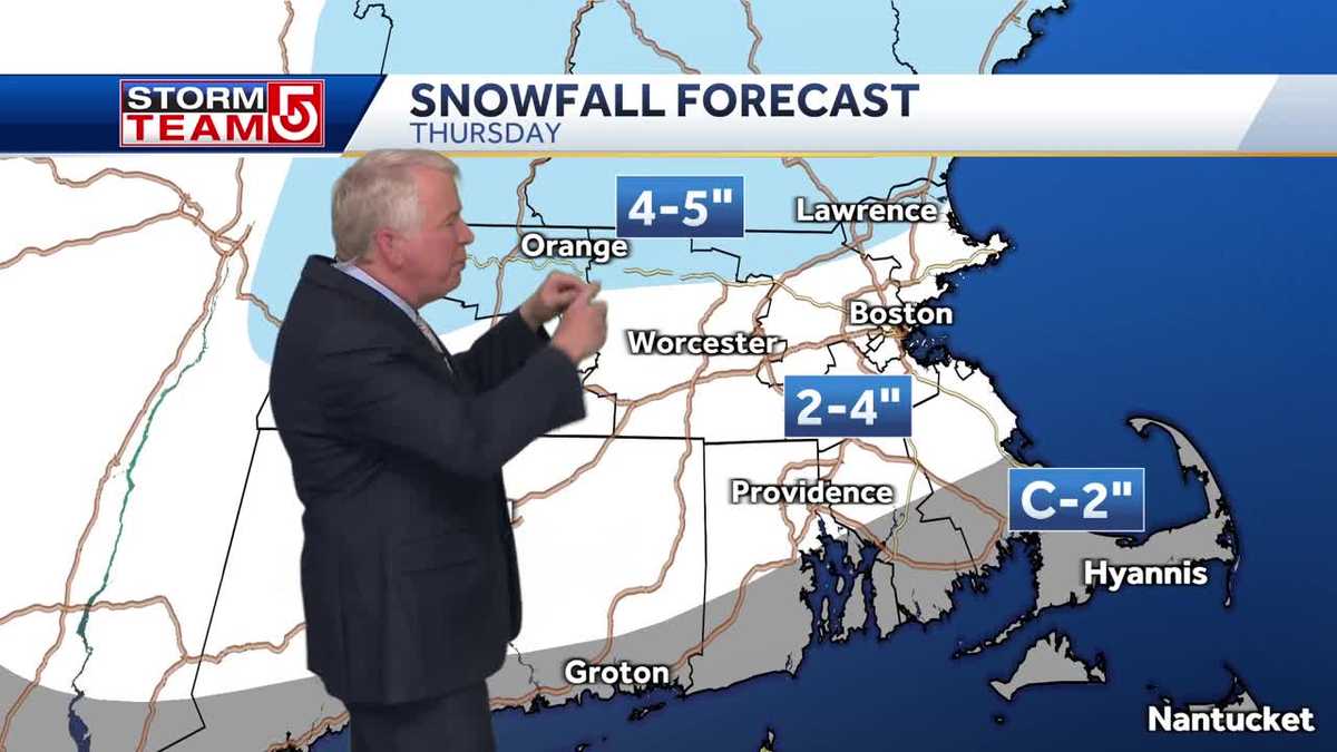 Video: Snow Thursday before icy mix with rain