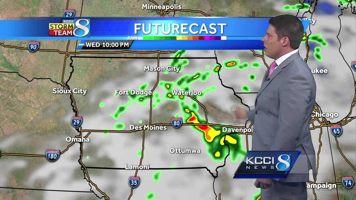 Videocast Rain chances taper off this evening