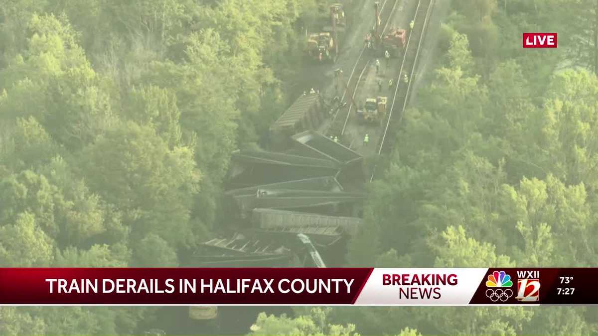 Train derailment Halifax County cancels Amtrak routes Raleigh and ...